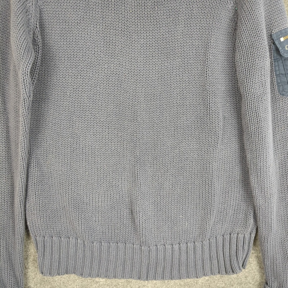Calvin Klein Jeans Womens Small Blue Chunky Knit Turtleneck Sweater - Picture 5 of 13